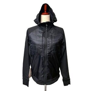 NWT $250 SALOMON Women's L Elixir Hybrid HD Insulated Black Slim Fit PrimaLoft